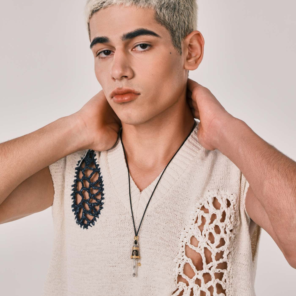 Tibetan Prayer Wheel Jewelry Inlaid with Three-Eye Dzi Bead & Diamond | Gold-Silver Plated | Wisdom, Health, Wealth Triple Blessing Amulet