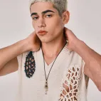 Tibetan Prayer Wheel Jewelry Inlaid with Three-Eye Dzi Bead & Diamond | Gold-Silver Plated | Wisdom, Health, Wealth Triple Blessing Amulet