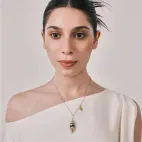 Tiger Tooth Dzi Bead Necklace - Divine Blessing & Bold Statement Piece, Side-Hung for Continuous Luck