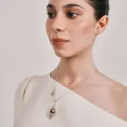 Tiger Tooth Dzi Bead Necklace - Divine Blessing & Bold Statement Piece, Side-Hung for Continuous Luck