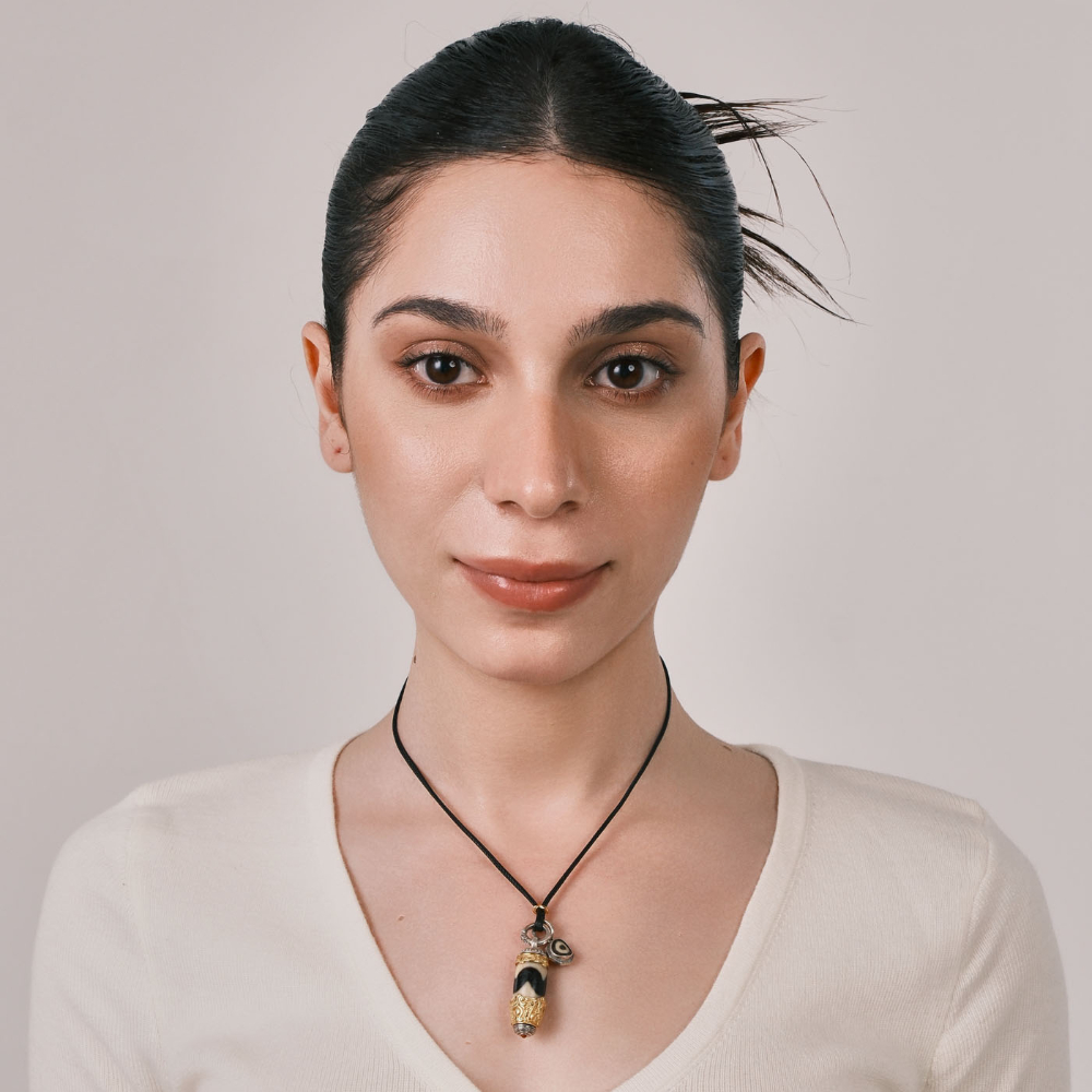 Light & Shadow Flow · Eye of Protection | Rotatable Gold-Plated Tiger Tooth Dzi Bead Pendant - Wisdom & Guardian Light Luxury Necklace