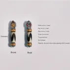 Dual Guardian Relief Pendant with Tiger Tooth Totem & Diamonds - Protective Energy Field, Tibetan-Style Light Luxury Amulet