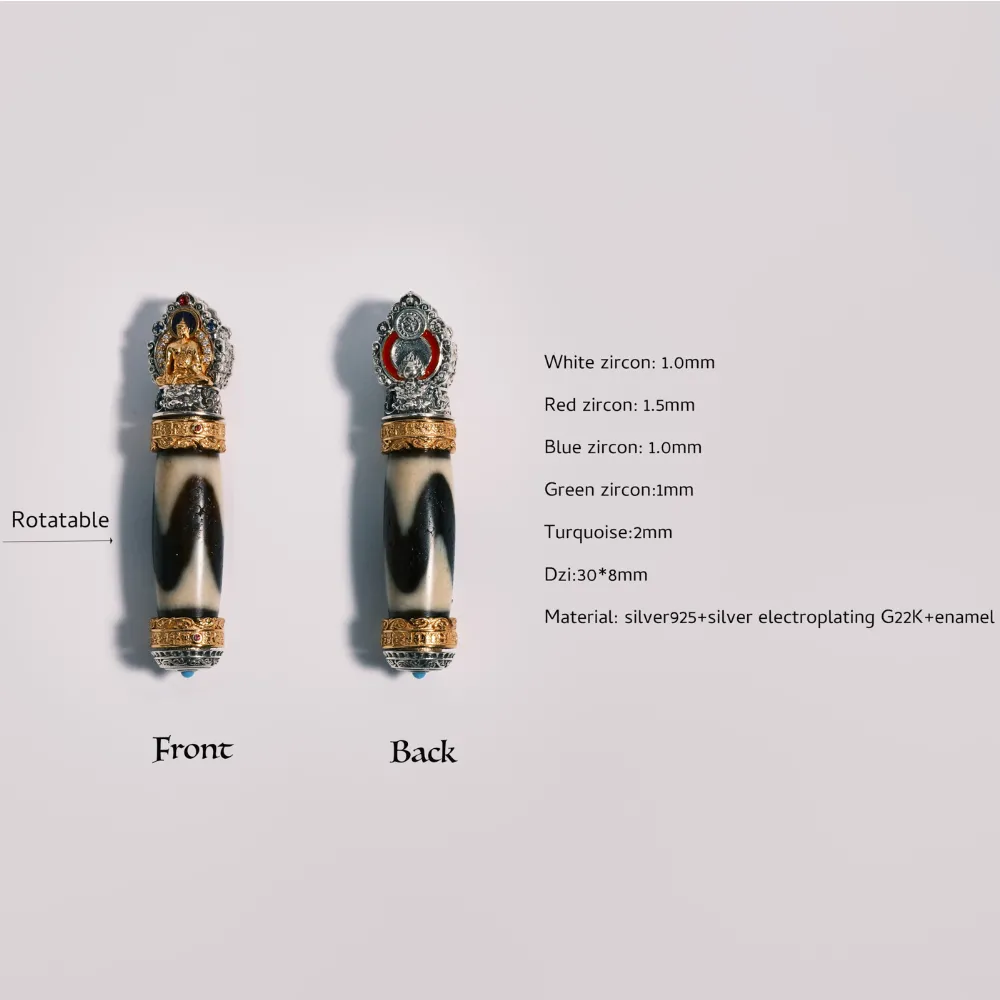 Dual Guardian Relief Pendant with Tiger Tooth Totem & Diamonds - Protective Energy Field, Tibetan-Style Light Luxury Amulet