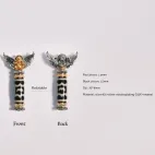 Garuda Pendant on Lotus Base with Unique Totem Dzi Bead - Indestructible Energy Shield