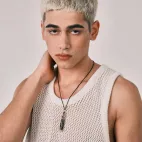 9-Eye Dzi Bead Pendant, Spinnable Prayer Wheel, Double Protector Deities Carving - White Diamonds & Pumpkin Red Zircons for Wealth & Love Luck