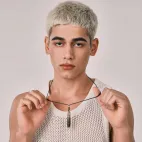 9-Eye Dzi Bead Pendant, Spinnable Prayer Wheel, Double Protector Deities Carving - White Diamonds & Pumpkin Red Zircons for Wealth & Love Luck