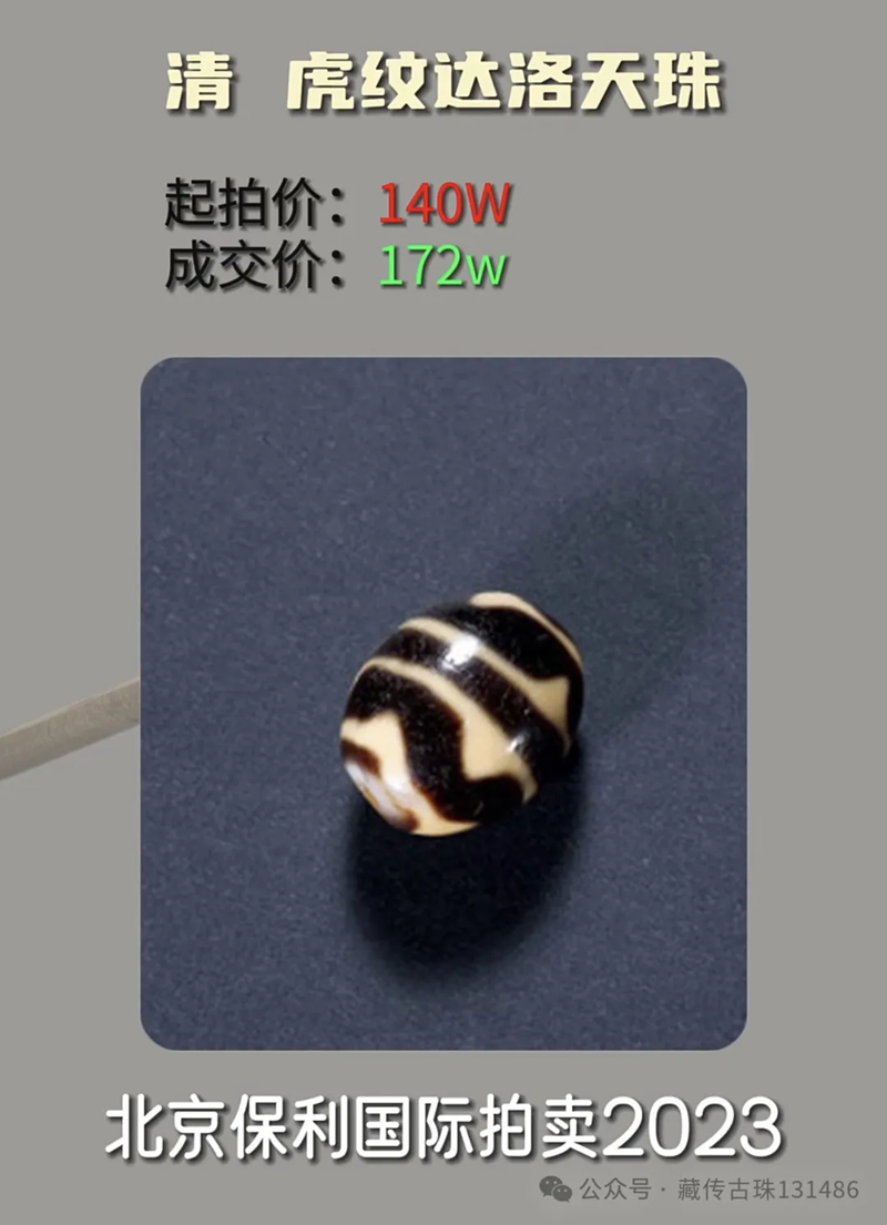 Appreciation of Dzi beads sold at auction