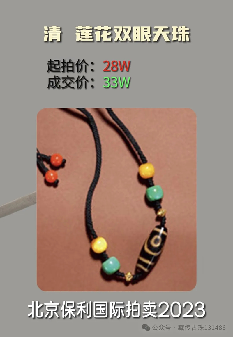 Appreciation of Dzi beads sold at auction